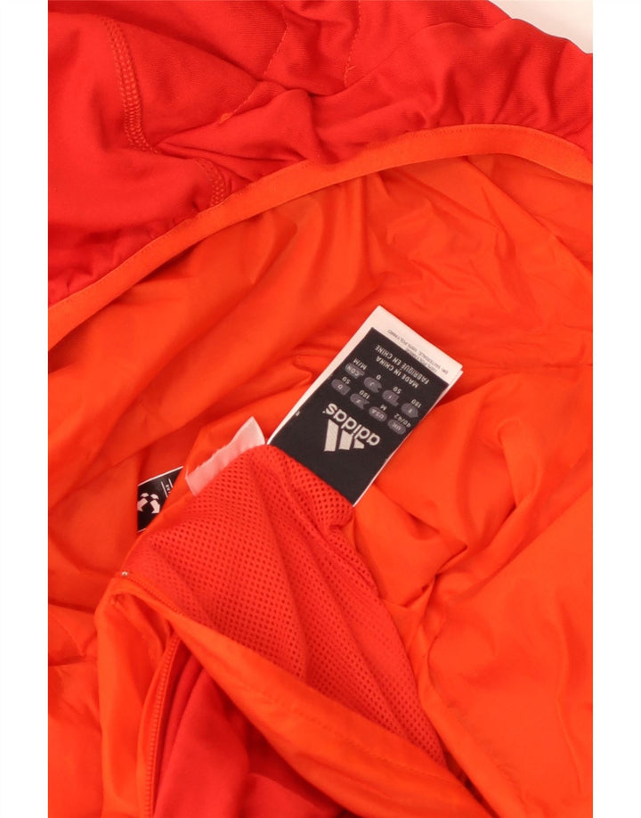 Adidas Herren Kapuzen-Wendejacke UK 40/42 Medium Orange Nylon
