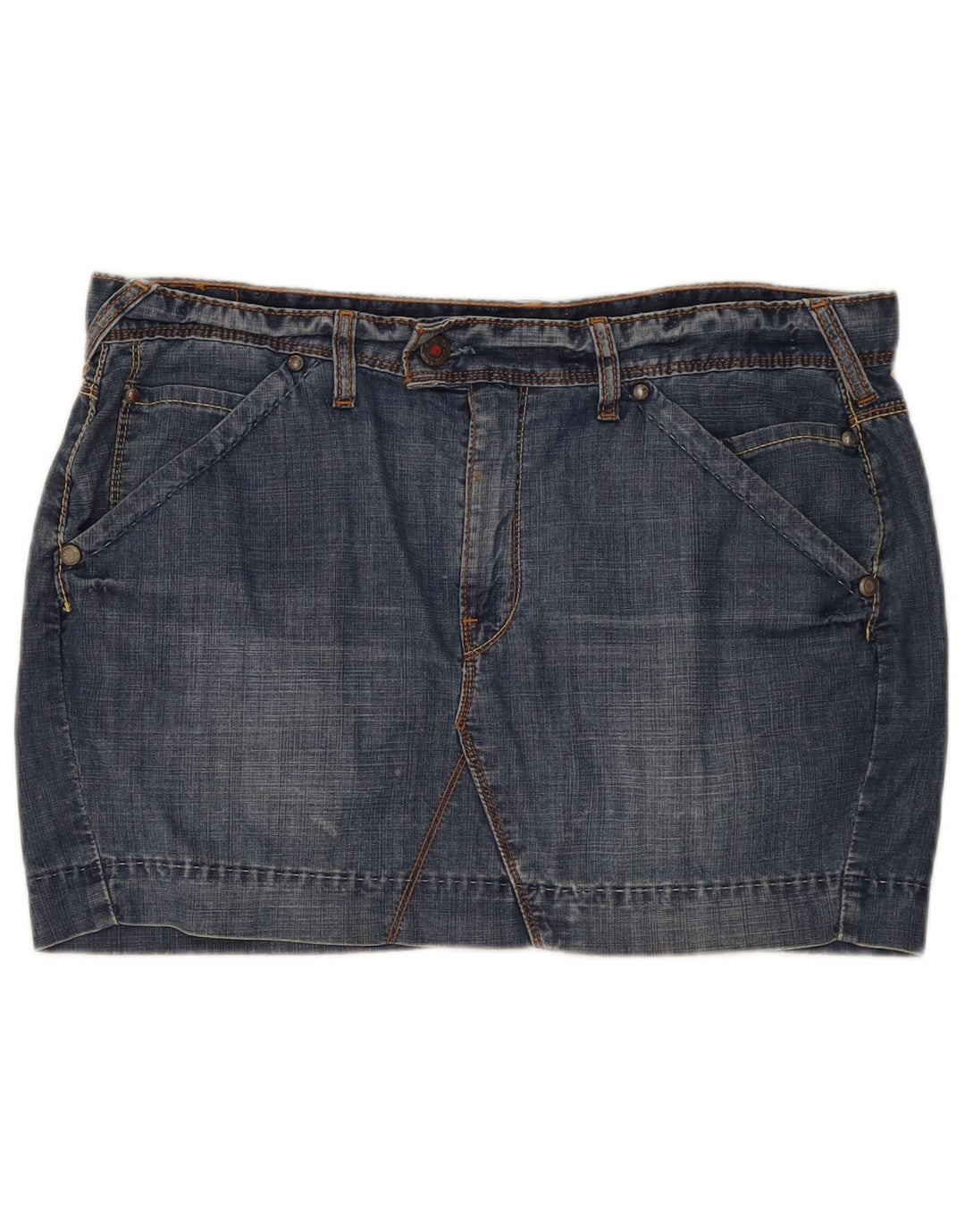 Levi's Damen Mini-Jeansrock W38 XL Blau