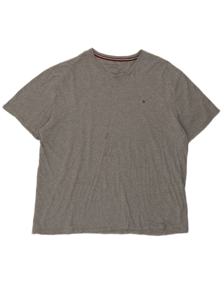 Tommy Hilfiger Herren T-Shirt Top 2XL Grau Baumwolle