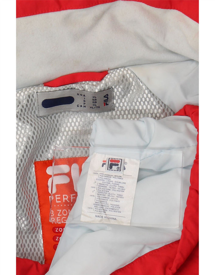 Fila Herren Skijacke IT 56 XL Rot Colourblock Polyamid