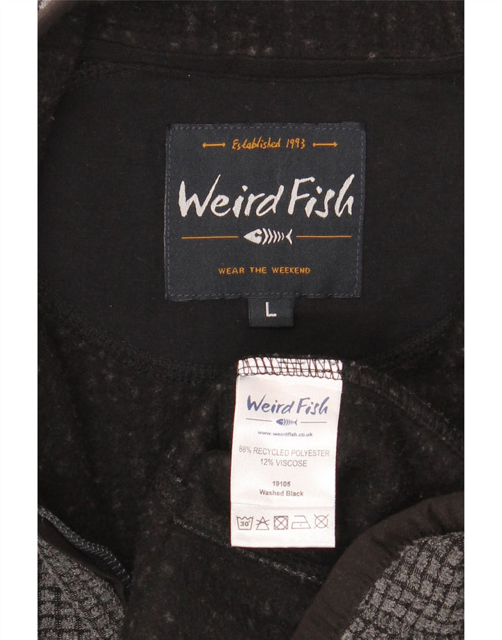 Weird Fish Herren Fleecejacke UK 40 Large Grau Polyester