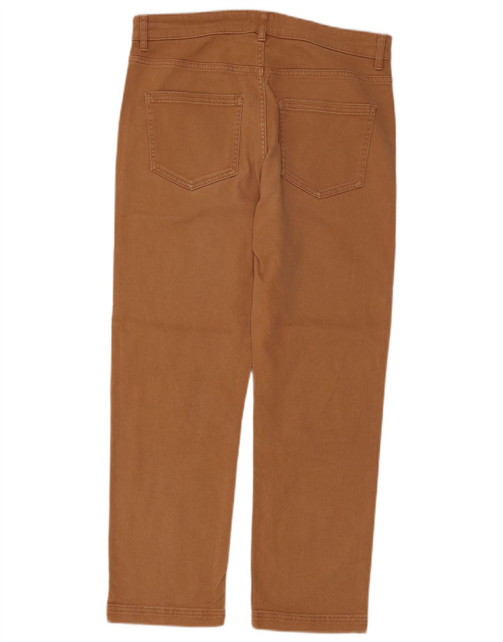 White Stuff Gerade Damenhose UK 12 Mittel W32 L26 Braune Baumwolle