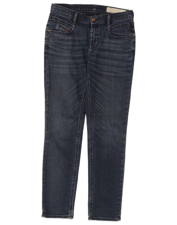 DIESEL Damen Slim Jeans W24 L30 Blaue Baumwolle