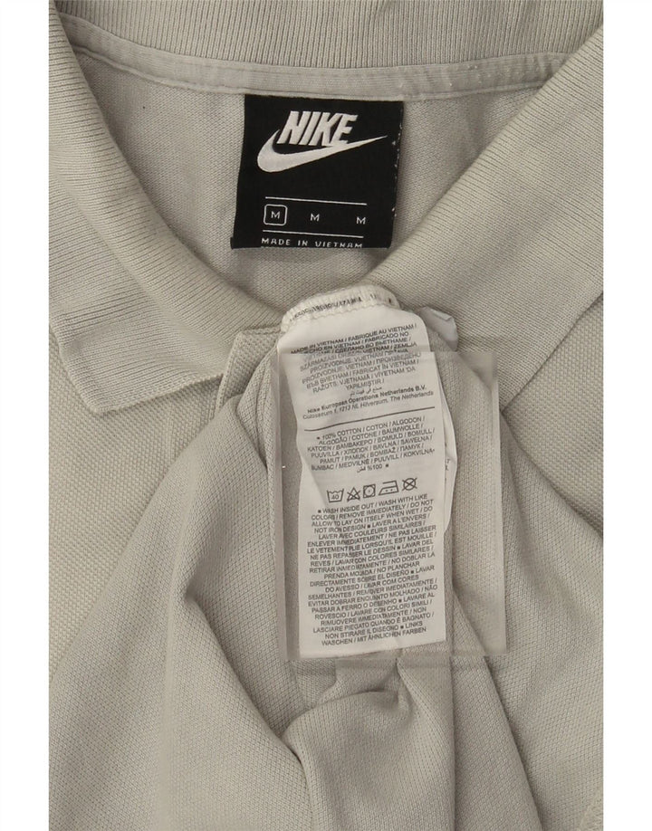 Nike Herren-Poloshirt aus mittelgrauer Baumwolle