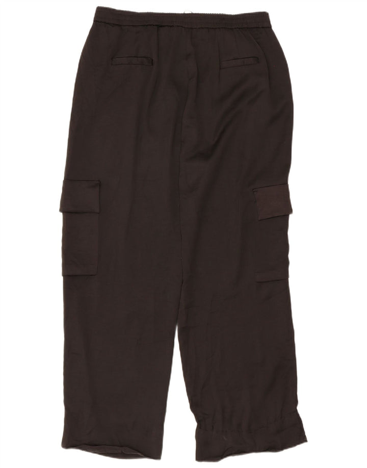 Zara Damen Cargo-Trainingshose UK 18 XL Schwarz