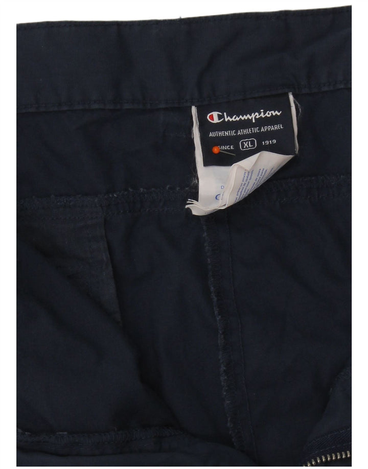 Champion Herren Cargo Shorts XL W38 Marineblaue Baumwolle