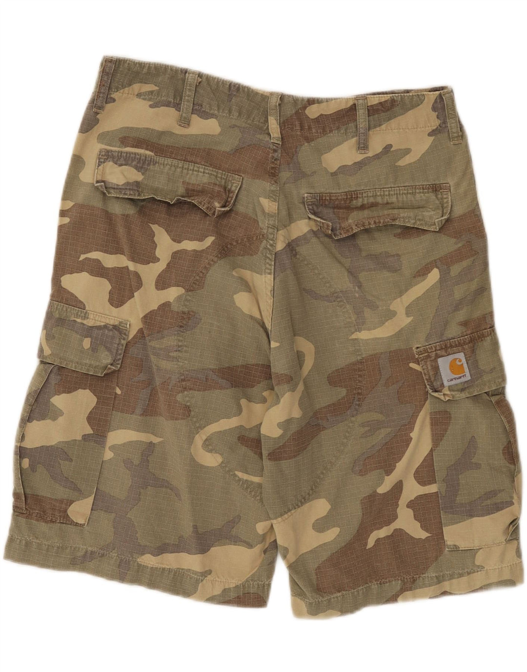 CARHARTT Herren Cargoshorts W31 Medium Mehrfarbige Camouflage-Baumwolle