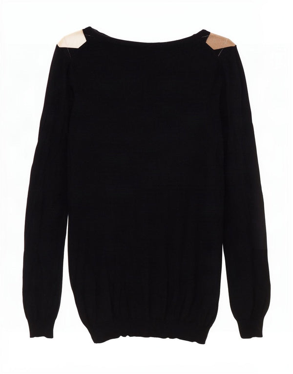 Massimo Dutti Damen-Pullover mit U-Boot-Ausschnitt, Gr. 12, mittleres Marineblau