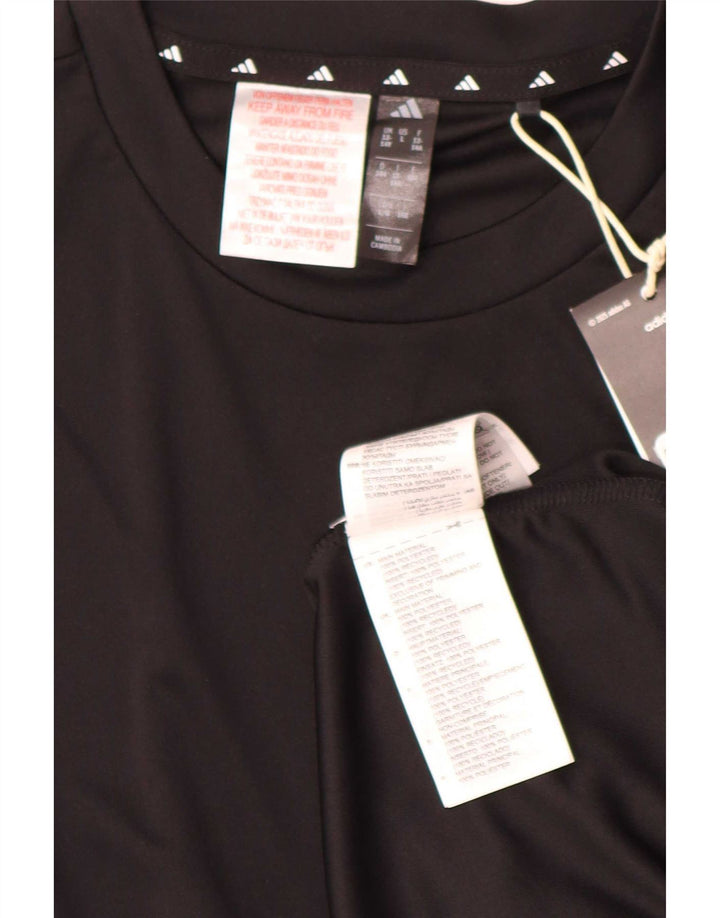 Adidas Jungen Climacool T-Shirt Top 13–14 Jahre, schwarzes Polyester