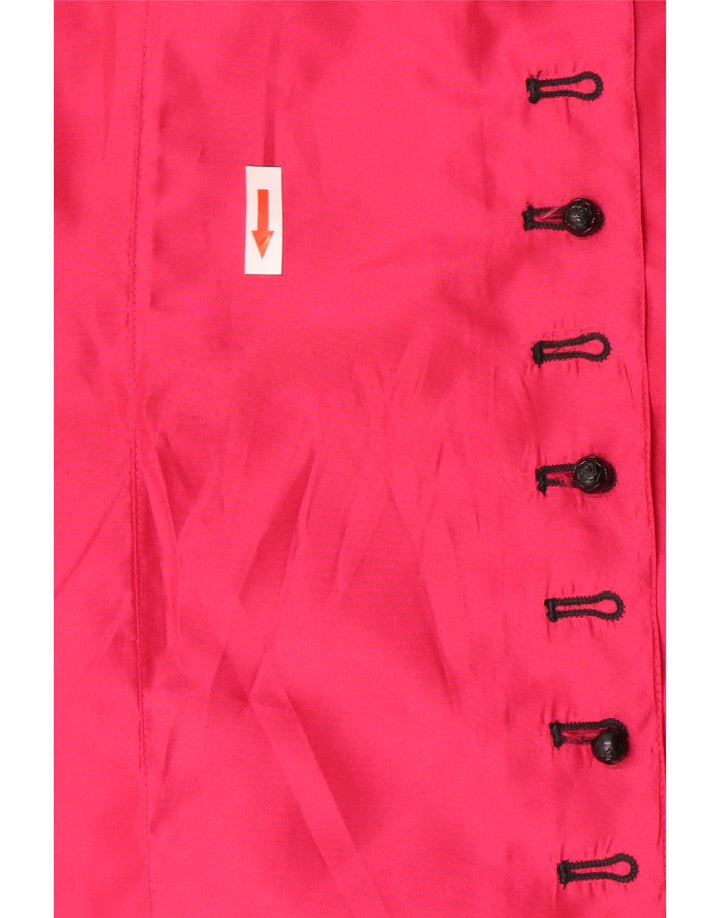 Lutz Teutloff Damen Hemdbluse UK 14 Large Rosa Polyester