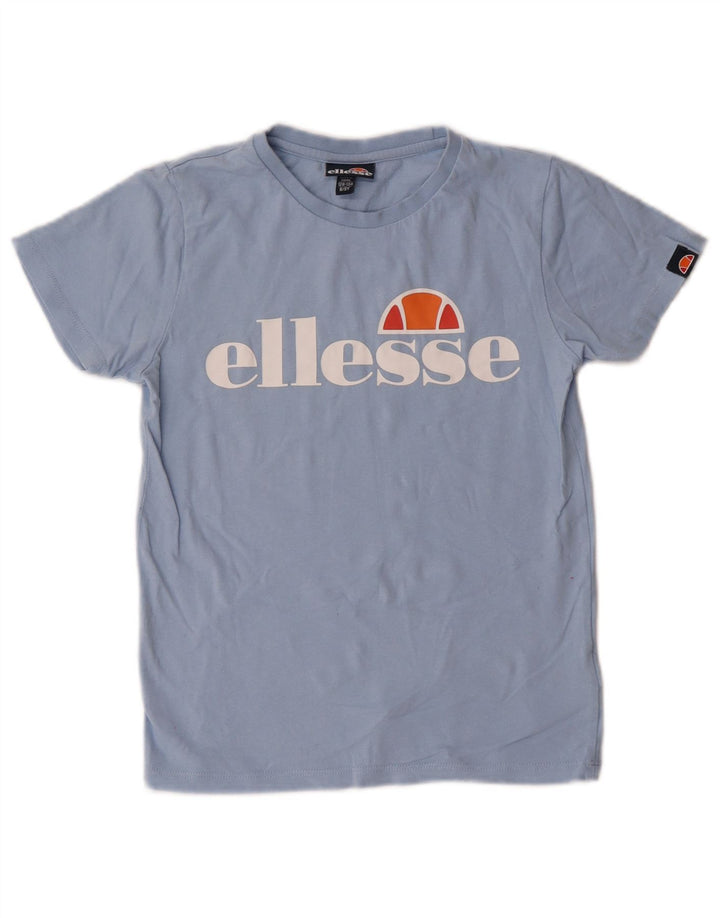 Ellesse Jungen-T-Shirt mit Grafik, 8–9 Jahre, blaue Baumwolle