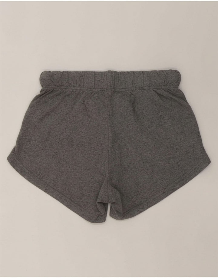 NIKE Girls Sport Shorts 10-11 Years Medium Grey Cotton