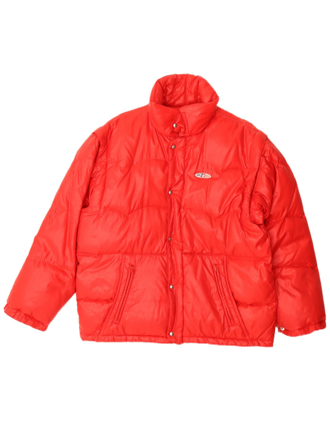 Gepolsterte Herren-Skijacke von MC Ross, IT 48, mittelrot, Polyamid