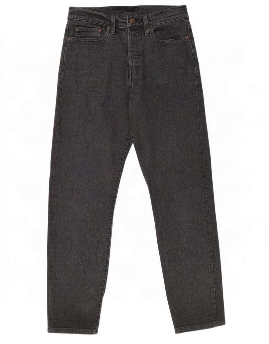 Levi's Damen Straight Jeans W28 L27 Schwarze Baumwolle