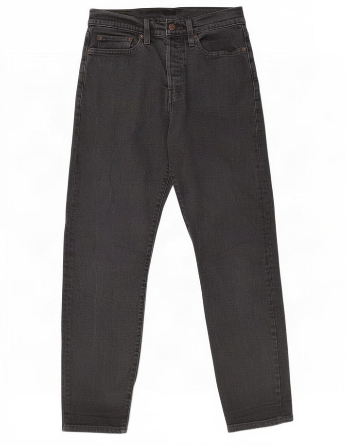 Levi's Damen Straight Jeans W28 L27 Schwarze Baumwolle