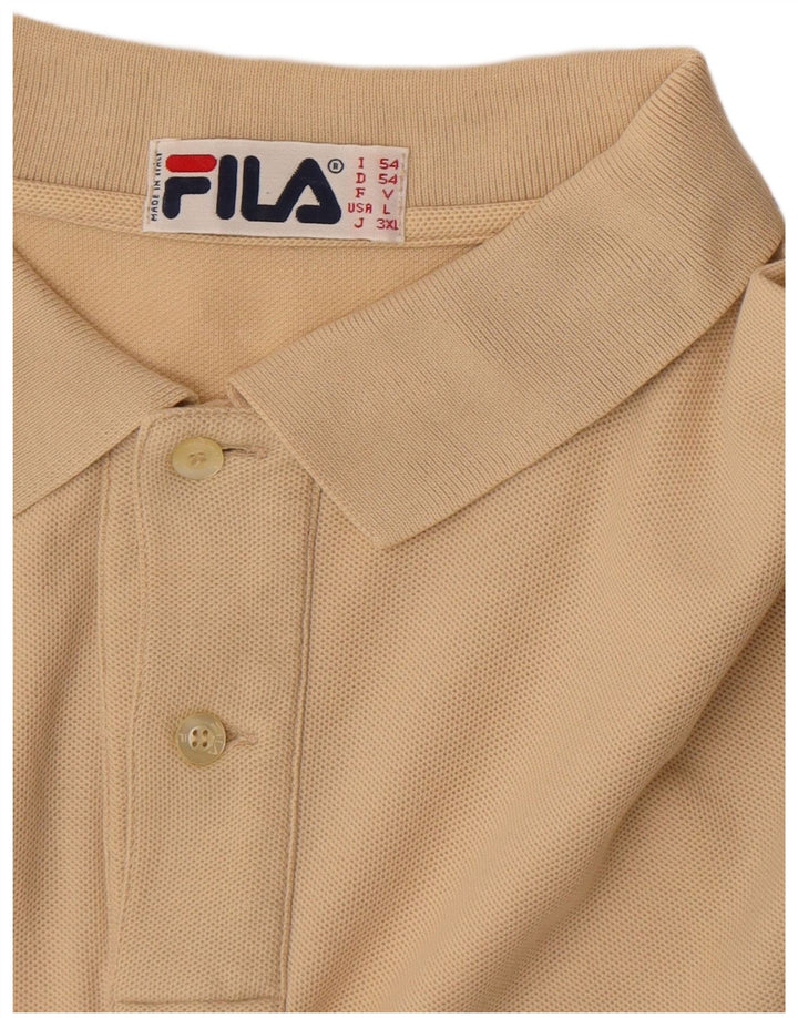 Fila Herren Langarm-Poloshirt IT 54 XL Beige