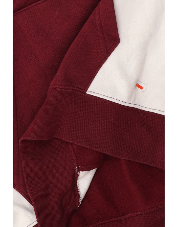 NIKE Herren-Kapuzenpullover mit Grafik, Größe S, Kastanienbraun, Colourblock-Baumwolle