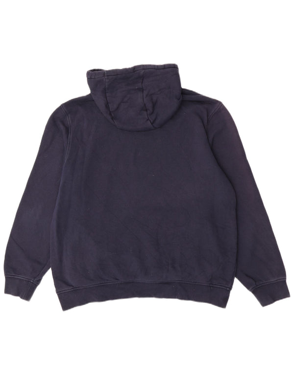 Lacoste Herren-Kapuzenpullover mit klassischer Passform, Größe 7 2XL, marineblaue Baumwolle