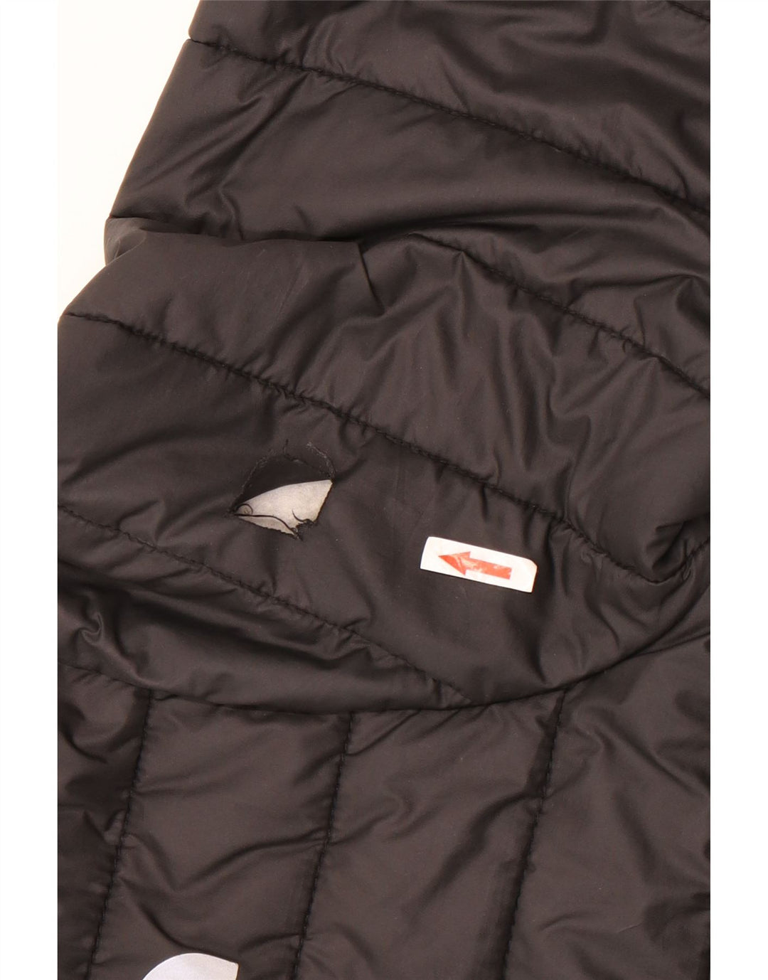 The North Face wattierte Jungenjacke mit Kapuze, 14–15 Jahre, XL, schwarzes Polyester