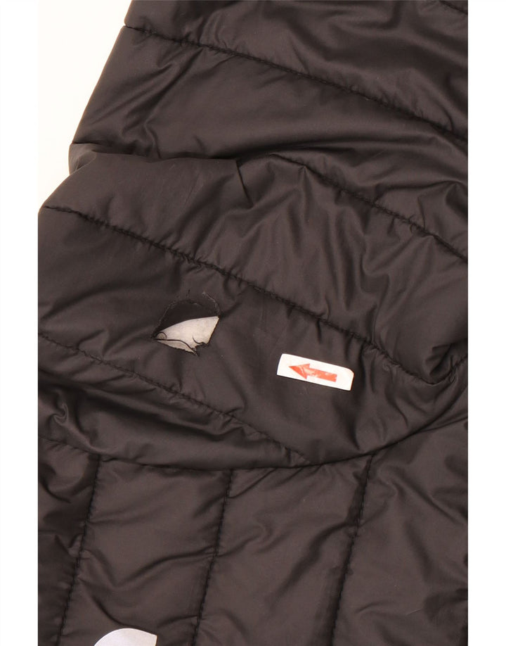 The North Face wattierte Jungenjacke mit Kapuze, 14–15 Jahre, XL, schwarzes Polyester