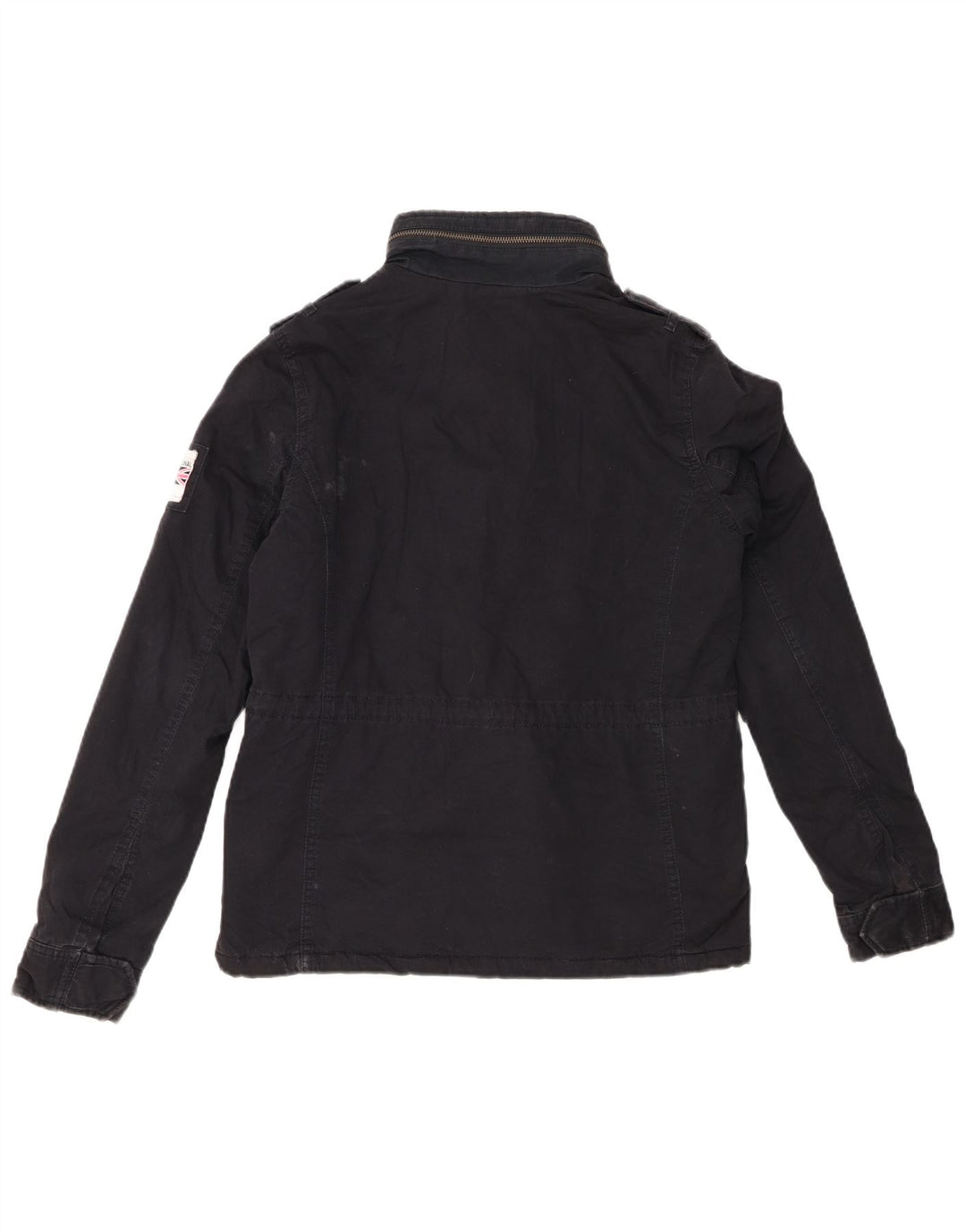 Superdry Damen Sherpa Military Jacke UK 10 Small Marineblau