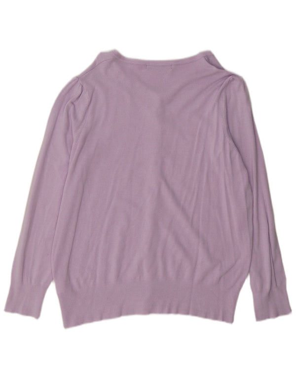 Marks & Spencer Damen-Cardigan-Pullover UK 16 Large Lila Viskose