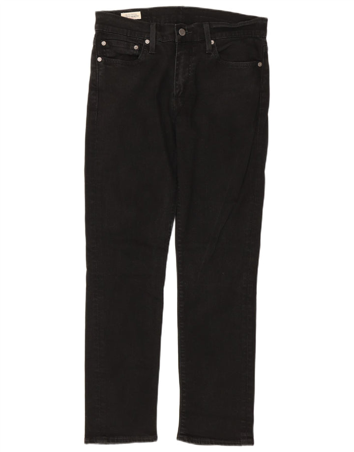 LEVI'S Herren 511 Slim Jeans W31 L30 Schwarze Baumwolle