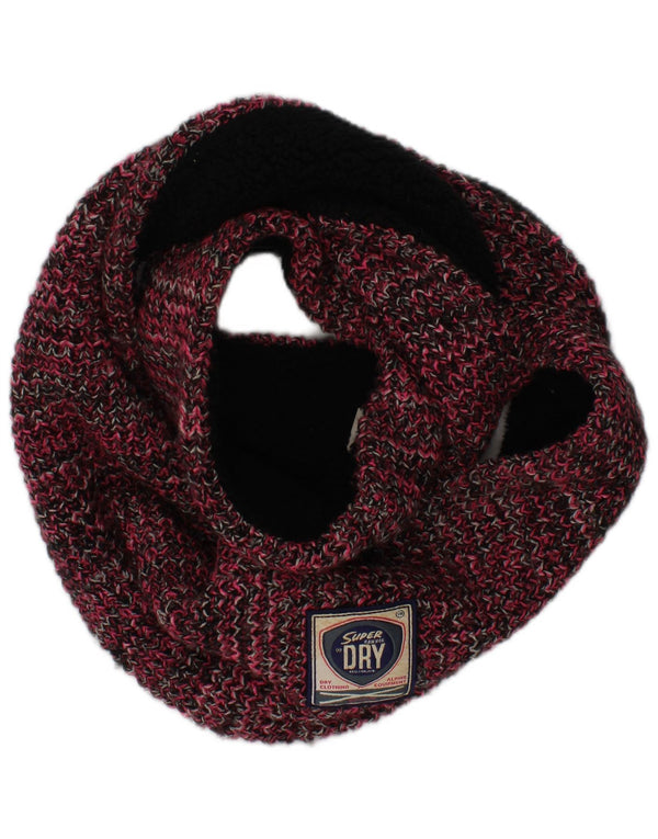 Superdry Sherpa-Snood-Schal für Damen, Einheitsgröße, rosa geflecktes Acryl, Winter