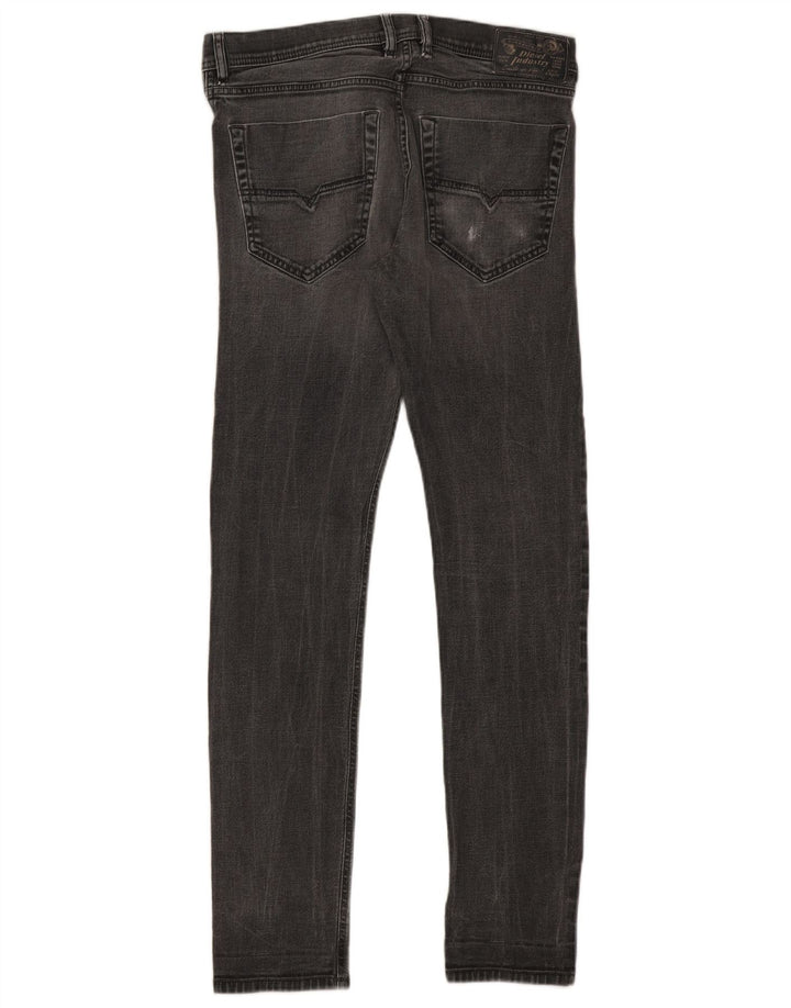 Diesel Herren Slim Jeans W32 L32 Graue Baumwolle