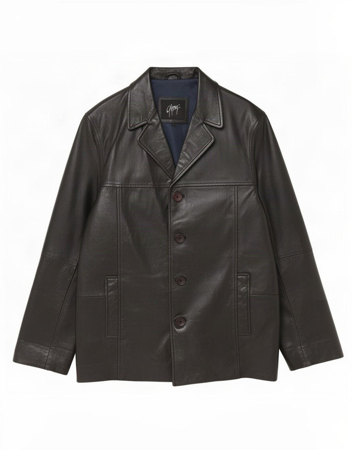 Gipsy Herren Lederjacke UK 40 Large Schwarz