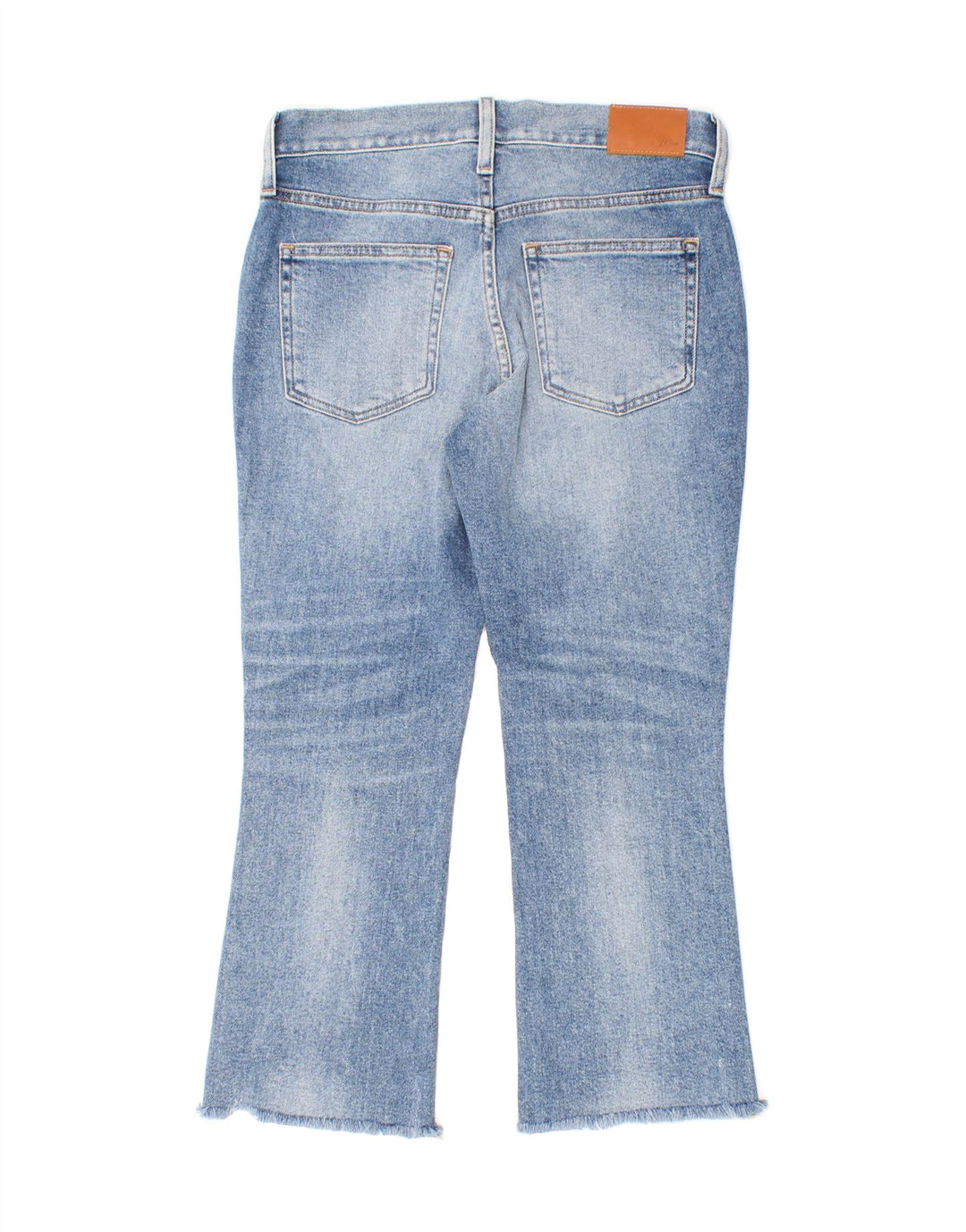 J. CREW Womens Bootcut Cropped Jeans W26 L23 Blue Cotton Vintage J. Crew and Second-Hand J. Crew from Messina Hembry 