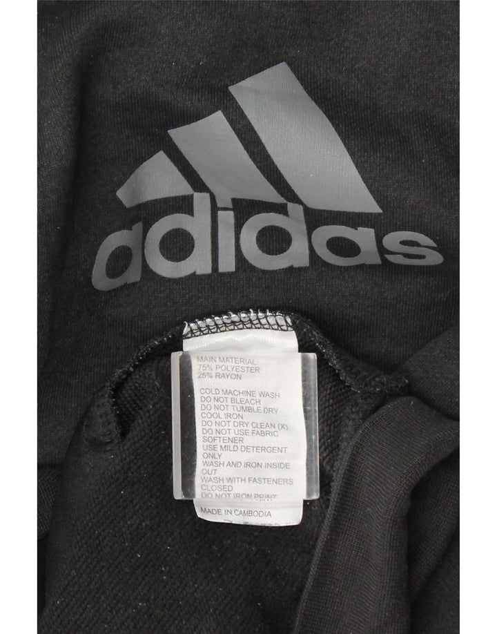Adidas Herren Graphic Zip Hoodie Pullover XL Grau Polyester