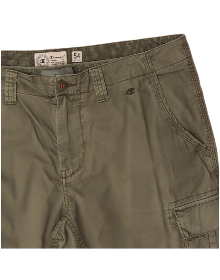 Champion Herren Cargoshorts IT 54 2XL W38 Khaki Baumwolle