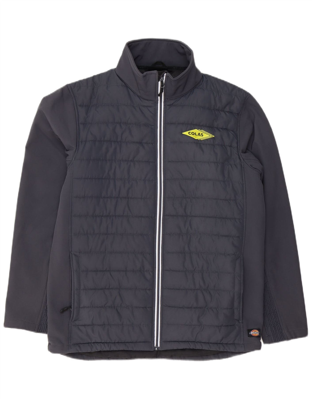 Dickies wattierte Herrenjacke UK 42 XL Blaues Colourblock-Polyester