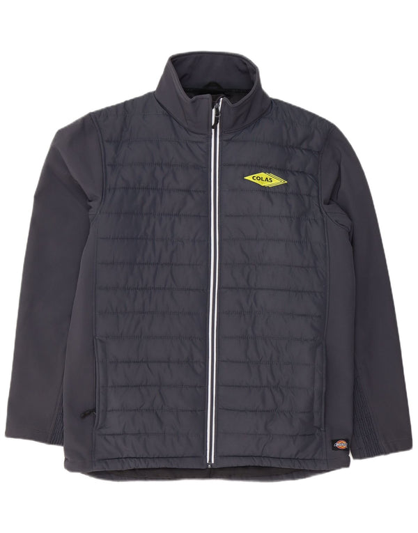 Dickies wattierte Herrenjacke UK 42 XL Blaues Colourblock-Polyester