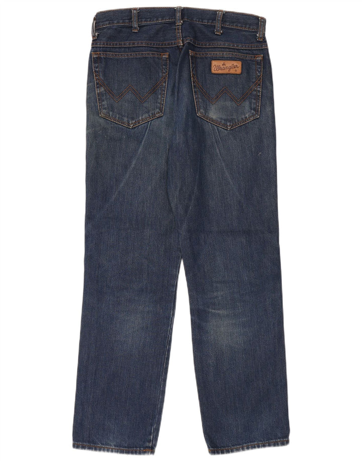 WRANGLER Herren Straight Jeans W32 L30 Blaue Baumwolle