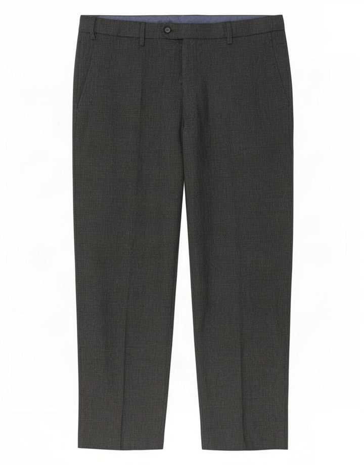 Marks & Spencer Herren-Anzughose, normal, W38, L29, Grau mit Hahnentrittmuster