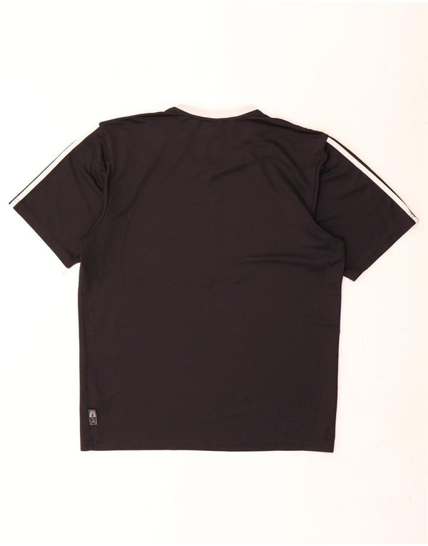 Adidas Herren Climalite T-Shirt Top Small Schwarz Polyester