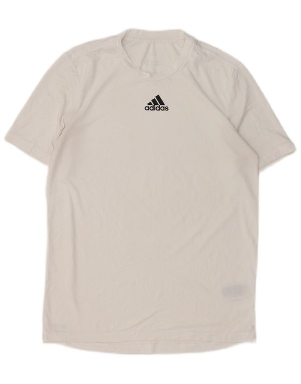Adidas Herren Aeroready T-Shirt Top Small Weiß Polyester