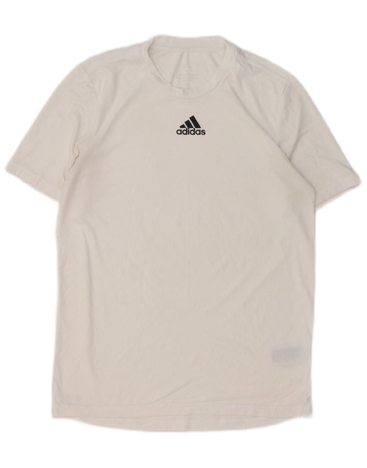 Adidas Herren Aeroready T-Shirt Top Small Weiß Polyester