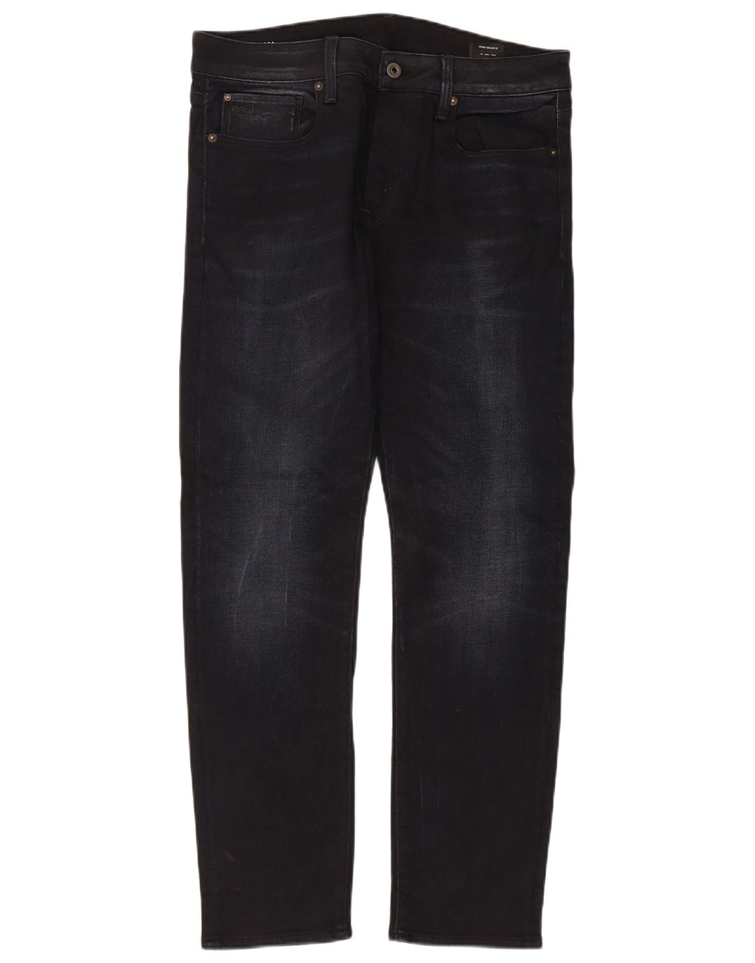 G-Star Herren Slim Jeans W32 L30 Schwarze Baumwolle