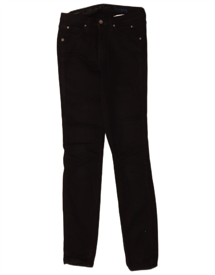 CALVIN KLEIN Damen Skinny Jeans W26 L30 Schwarz
