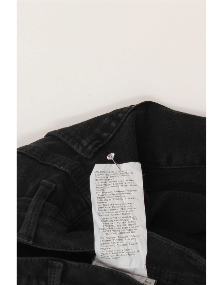 Trussardi Damen Straight Jeans W26 L28 Schwarz