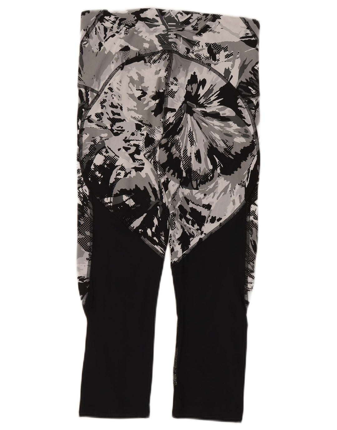 Under Armour Womens Crop Abstract Pattern Leggings UK 14 Mittelgrau