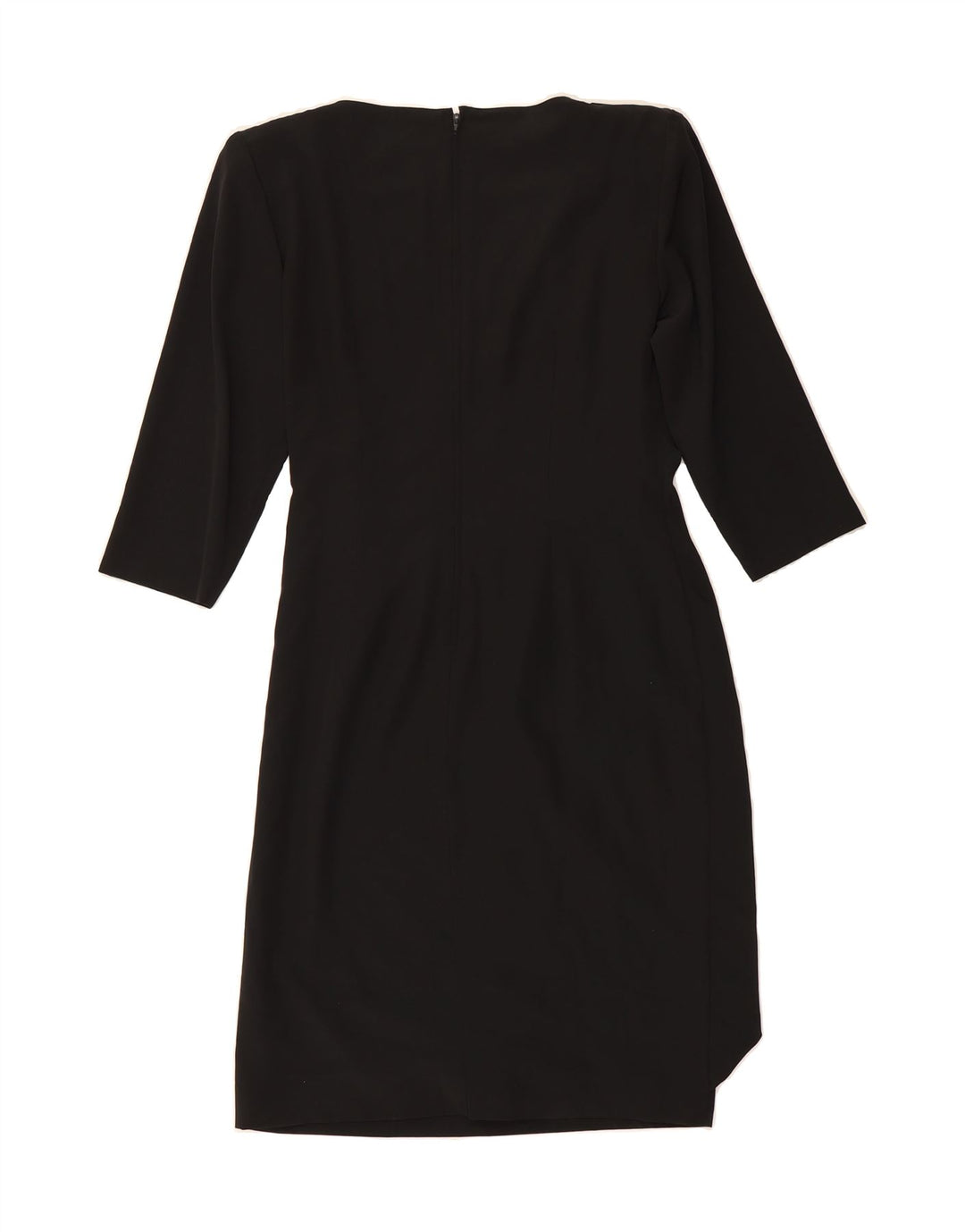 VINTAGE Womens 3/4 Sleeve Sheath Dress IT 44 Medium Black Vintage Vintage and Second-Hand Vintage from Messina Hembry 