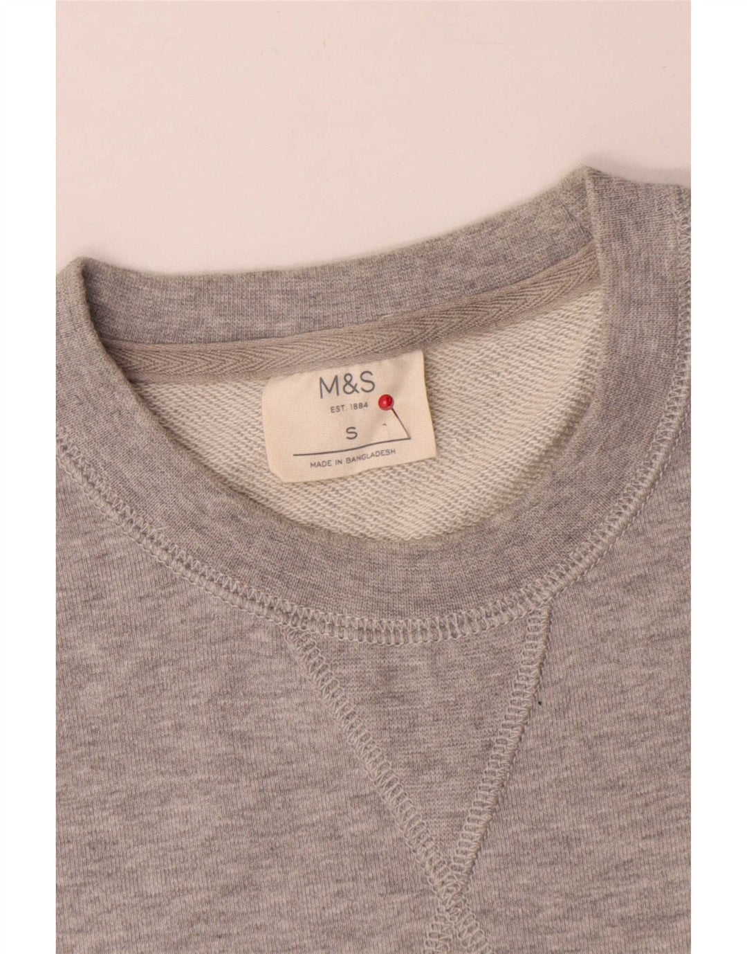 Marks & Spencer Herren-Sweatshirt, Pullover, Größe S, Grau, Baumwolle