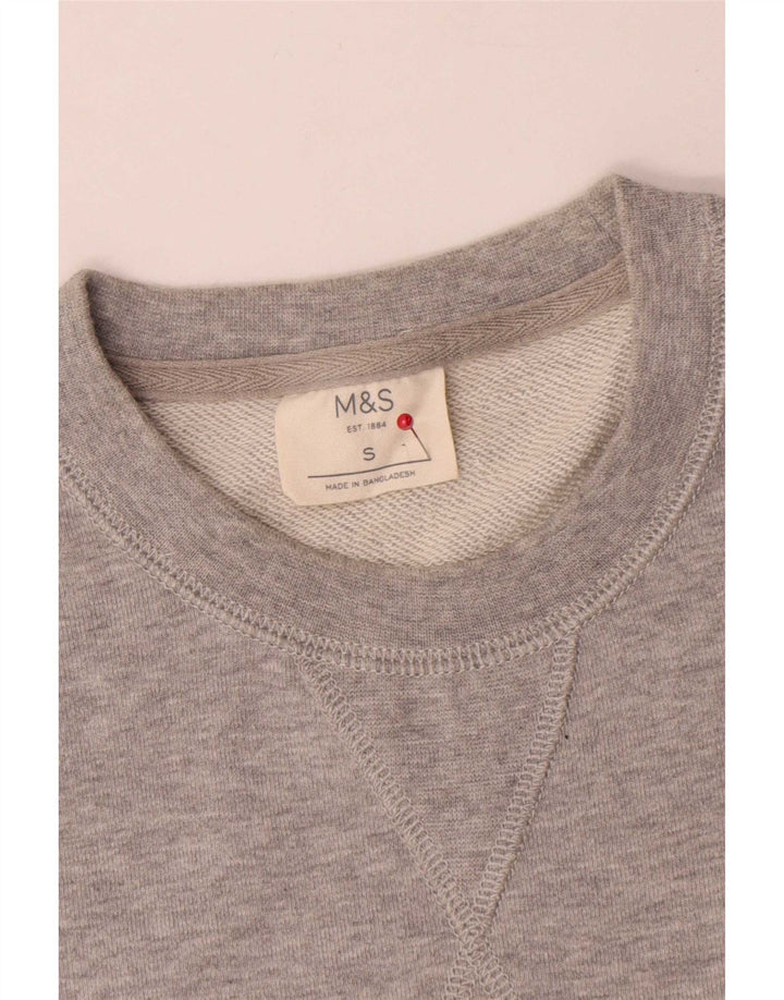 Marks & Spencer Herren-Sweatshirt, Pullover, Größe S, Grau, Baumwolle