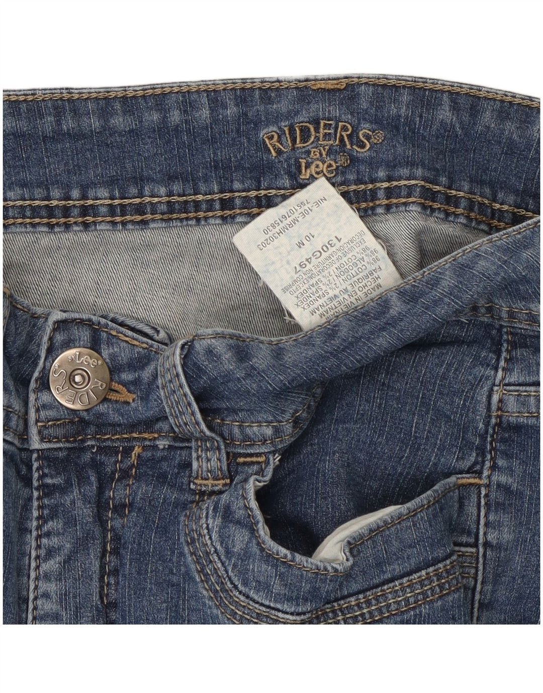 Lee Damen Riders Bootcut Jeans US 10 Large W30 L30 Blaue Baumwolle