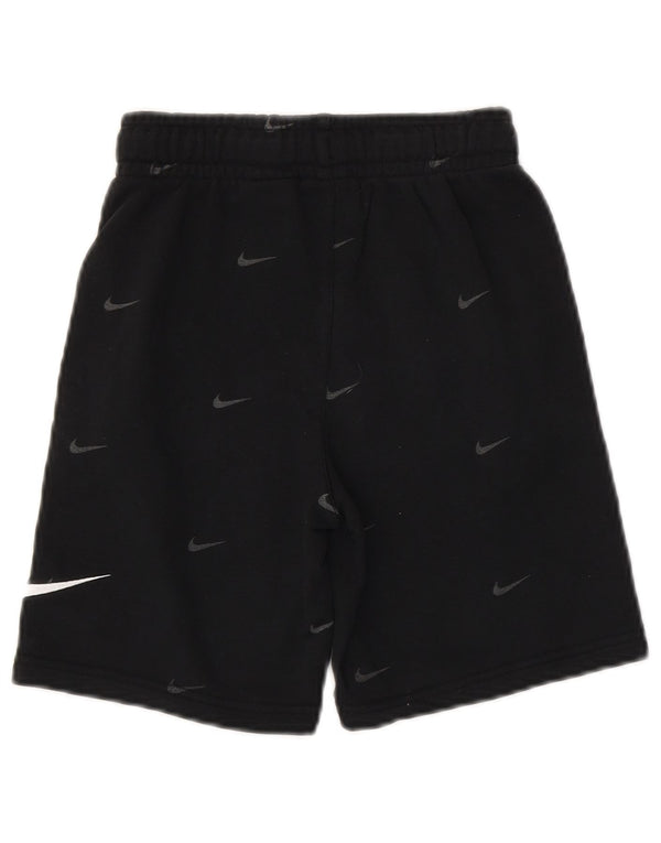 NIKE Jungen-Sportshorts mit Standard-Passform und Grafik, 8–9 Jahre, Größe S, schwarze Baumwolle