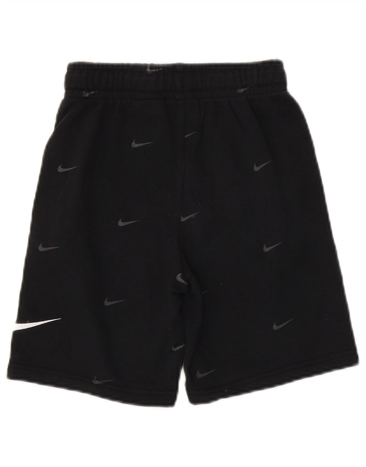 NIKE Jungen-Sportshorts mit Standard-Passform und Grafik, 8–9 Jahre, Größe S, schwarze Baumwolle